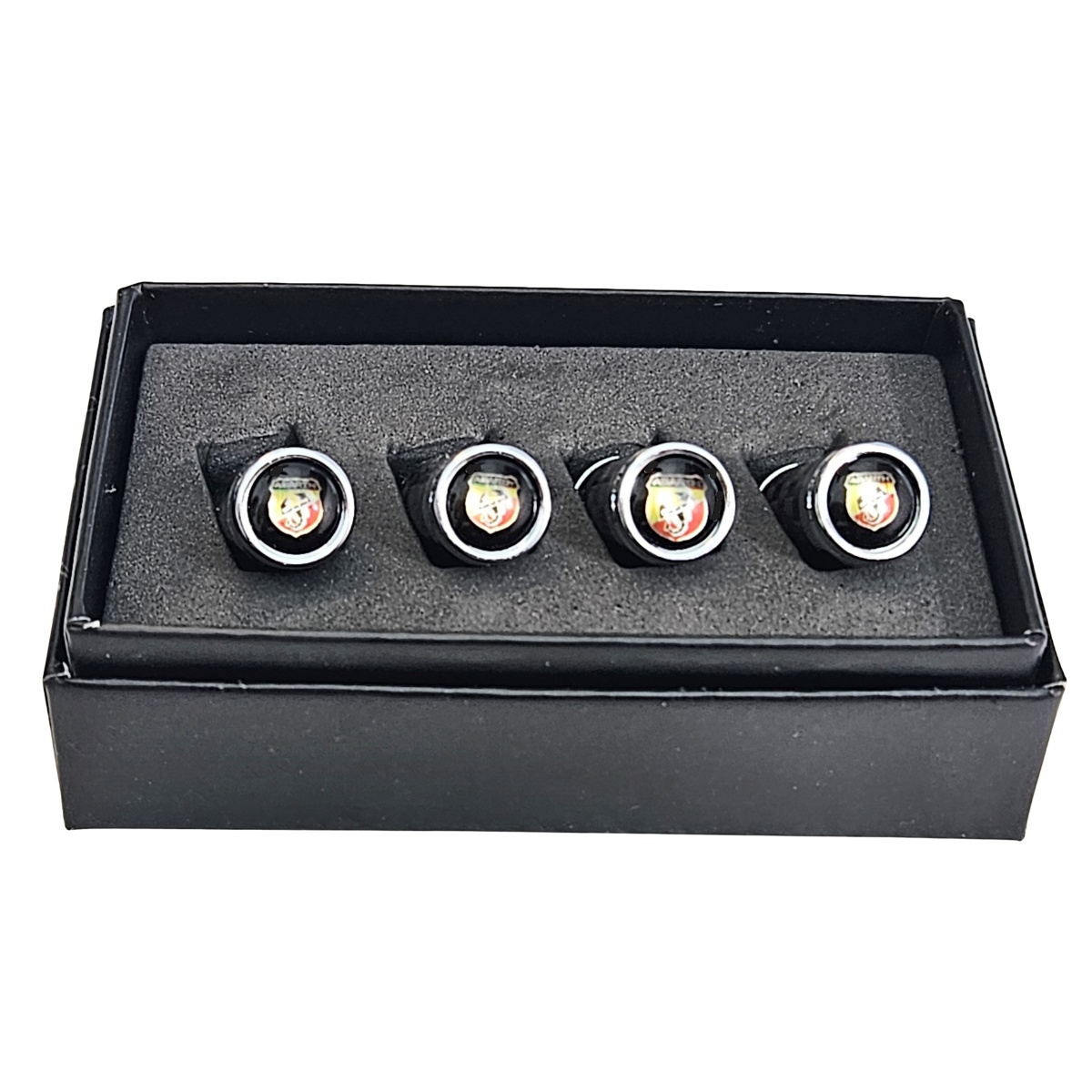 Abarth Tire Valve Caps Color Logo