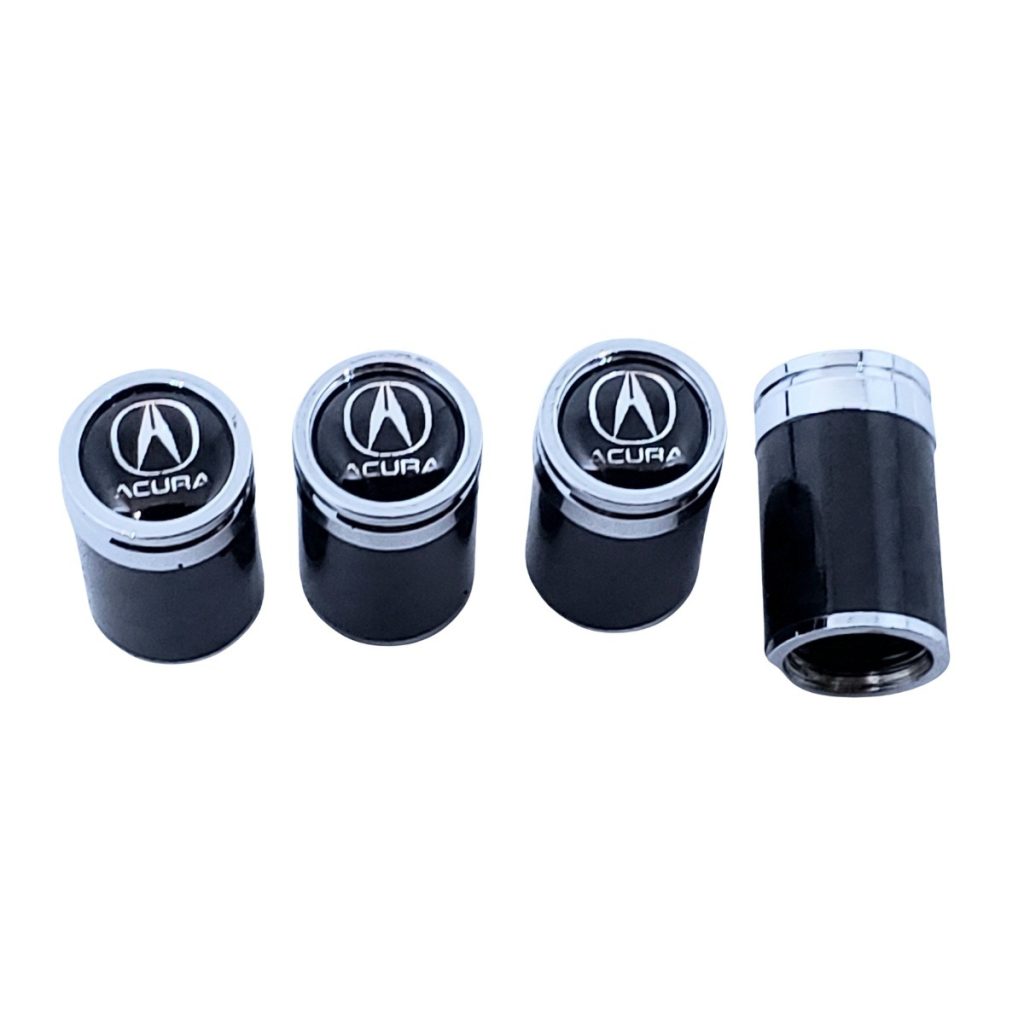 Acura Tire Valve Caps Silver Logo