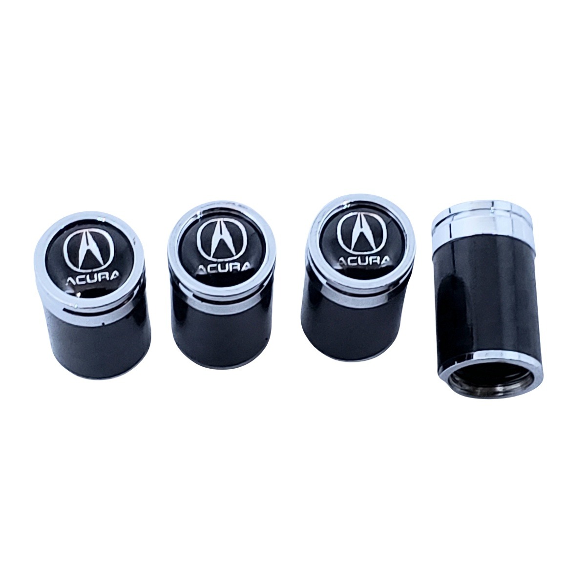 Acura Tire Valve Caps Silver Logo